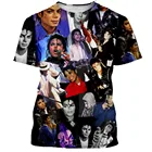 Новая классическая футболка Майкла Джексона для мужчин и женщин, модная футболка с 3D принтом, уличная одежда в стиле хип-хоп, повседневные летние топы, Прямая поставка