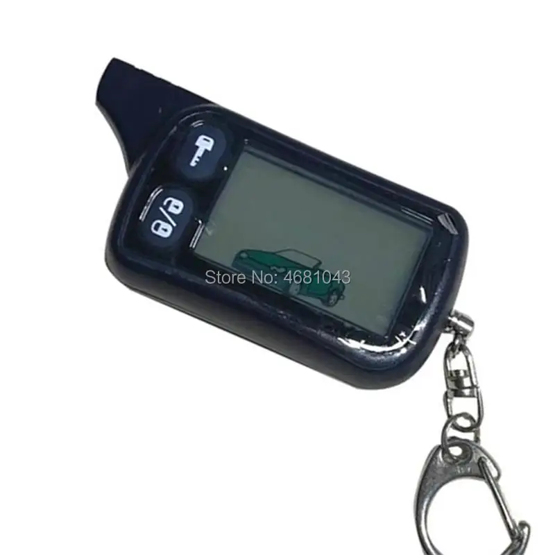 

Wholesale TZ9010 LCD Remote Control Keychain,TZ-9010 Key Chain Fob for Vehicle Security 2-Way Car Alarm System Tomahawk TZ 9010