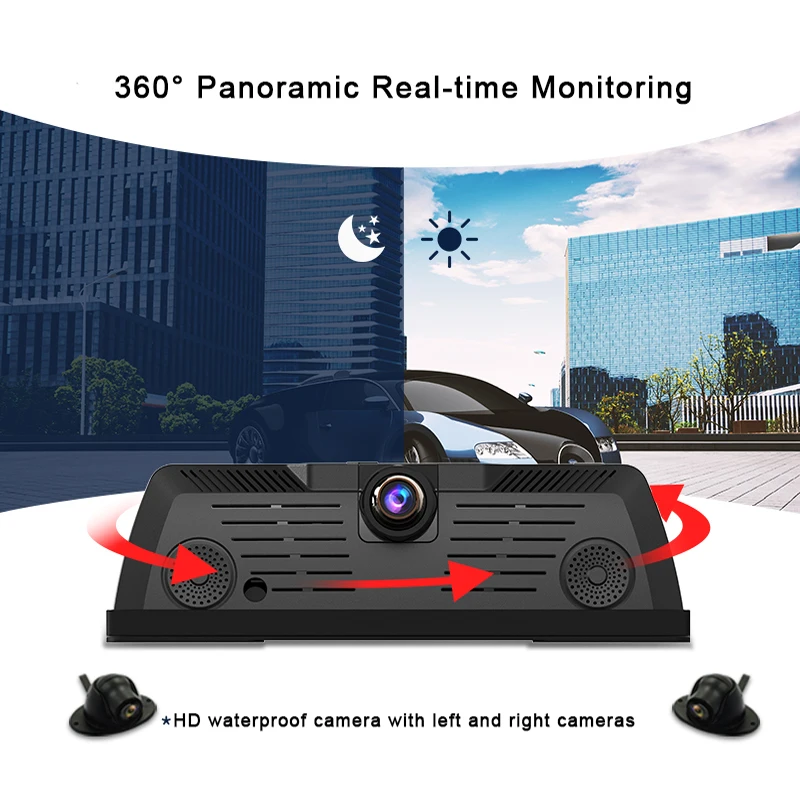 S900 ZKTeco четыре камеры потокового 4G DVR 9 88 дюймов Full ips сенсорный экран Автомобильный