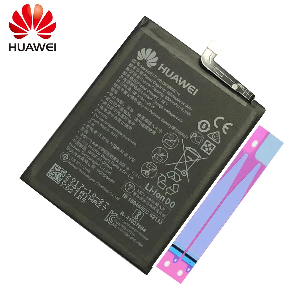 Huawei сменный аккумулятор для телефона HB436486ECW для huawei mate 10/mate 10 Pro/P20 Pro батареи для телефона 3900 мАч