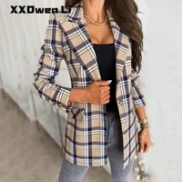autumn women blazer casual long sleeve casual jackets blazers 2021 office suit striped coat cardigan formal blazers ladies coats
