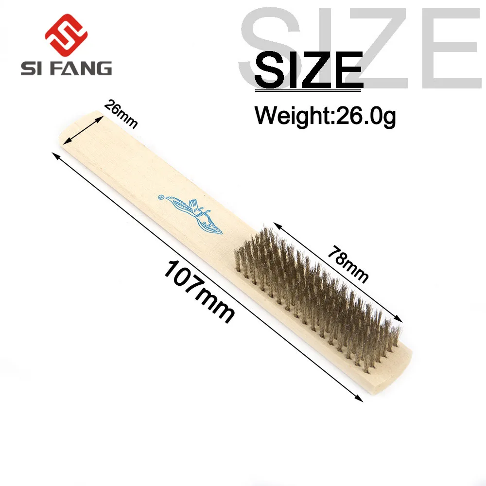 3 шт. латунь/сталь/нержавеющая сталь проволочная щетка для очистки металла