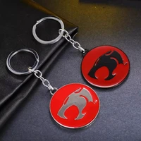 anime cartoon thundercats metal keychain toy car key holder ring chain chaveiro accessories souvenirs jewelry gift for men women