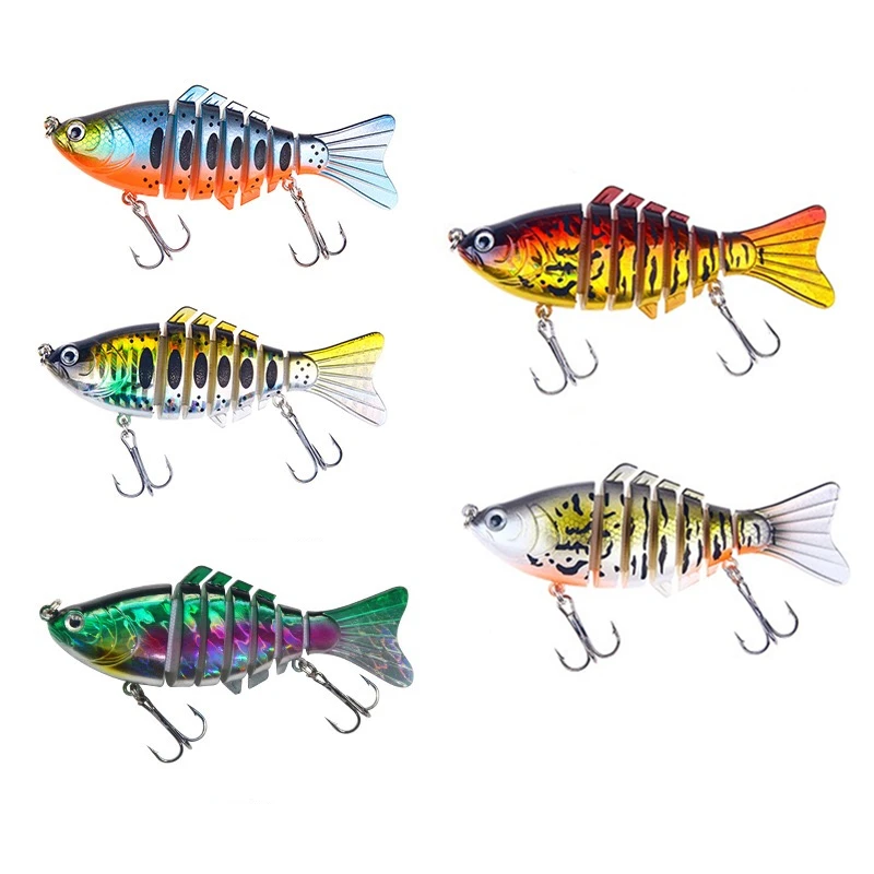 1 шт. 5 цветов блестящие рыболовные приманки на глубокой мелкой воде жесткая