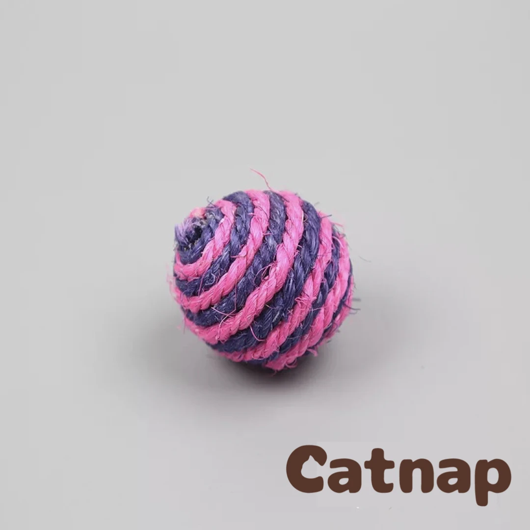 Игрушечный мяч для кошек Колокольчик кошки игрушка плетеная сизалевая веревка