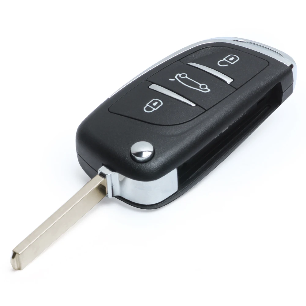 Пульт дистанционного управления KEYECU 3B 433 МГц чип ID46 для Peugeot 407 408 после 2005 - VA2/HU83