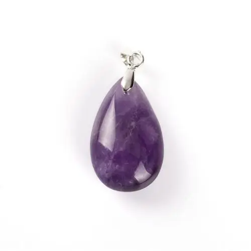 Yingwu Unique Elegant Style Natural Purple Amethysts Quartz Crystal Tear Drop Pendant Fashion Jewelry | Украшения и аксессуары