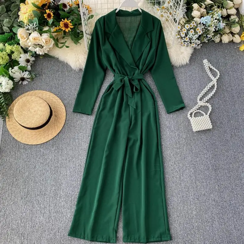 Женский костюм с воротником и галстуком Модный облегающий комбинезон 2019|Женские