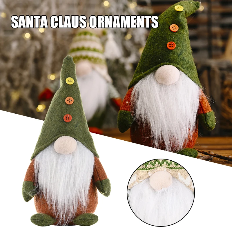 

Christmas Gnome Plush Doll Faceless Doll Party Props with Hooded Doll Home Christmas Gnomes Decor For Home ALS88