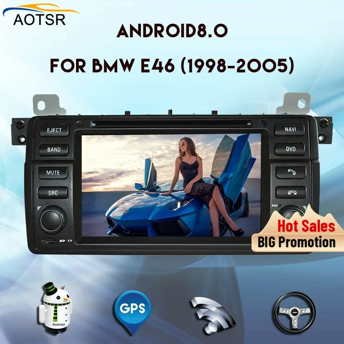 4 + 32 Android 8 0 автомобильный Радио dvd плеер для BMW 3 серии E46/M3 1998 2006 GPS навигация