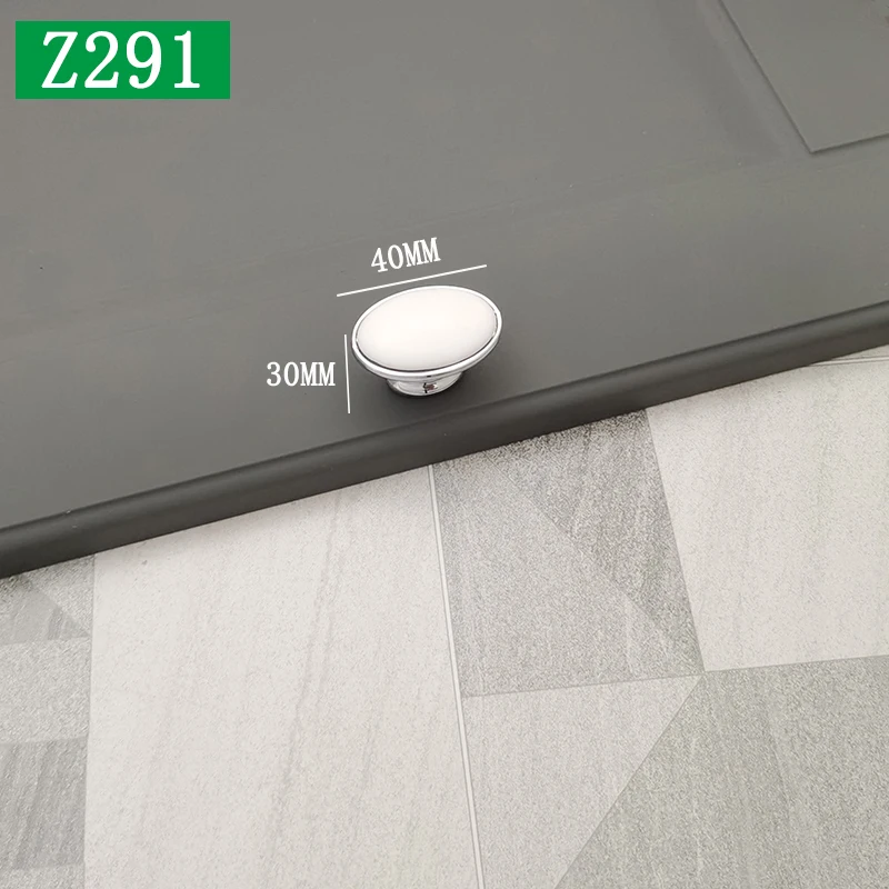 

Керамические ручки для шкафов, серебристый цинковый сплав