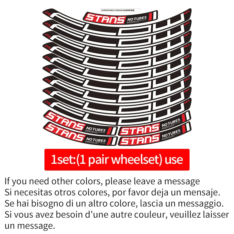 Наклейки для колес notube FLOW MK3 велосипедные водонепроницаемые наклейки обода двух