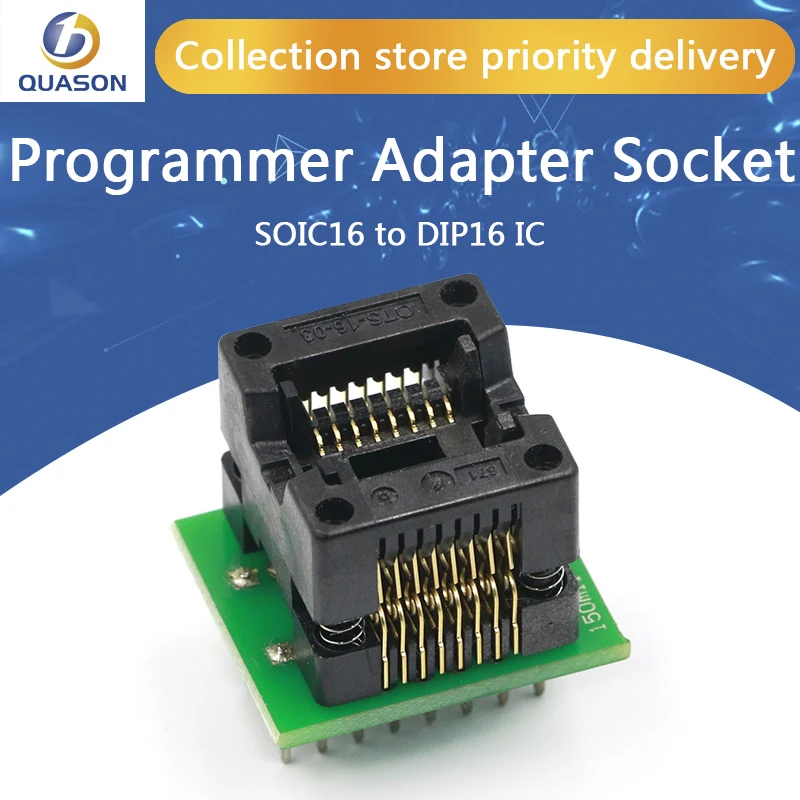 SOP16 до DIP16 поворотный SOIC16 к IC сокет программатор адаптер розетка 150 мил |