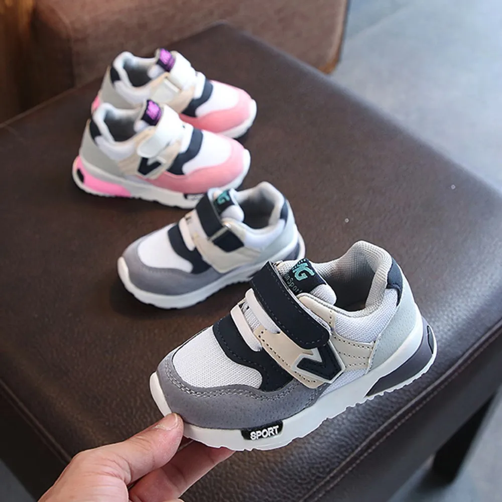 

Toddler boys and girls breathable sports shoes mesh soft running letters casual non-slip sports shoes 40*