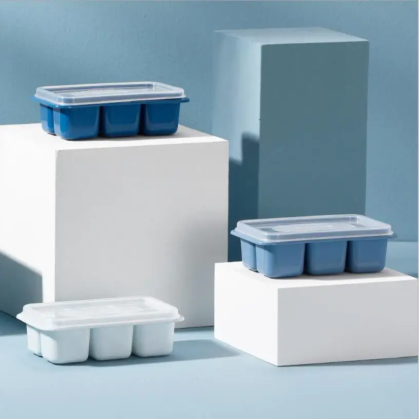 

3 piece ice trays ice cube DIY complementary food ice maker small quick-frozen ice cube mold for house use