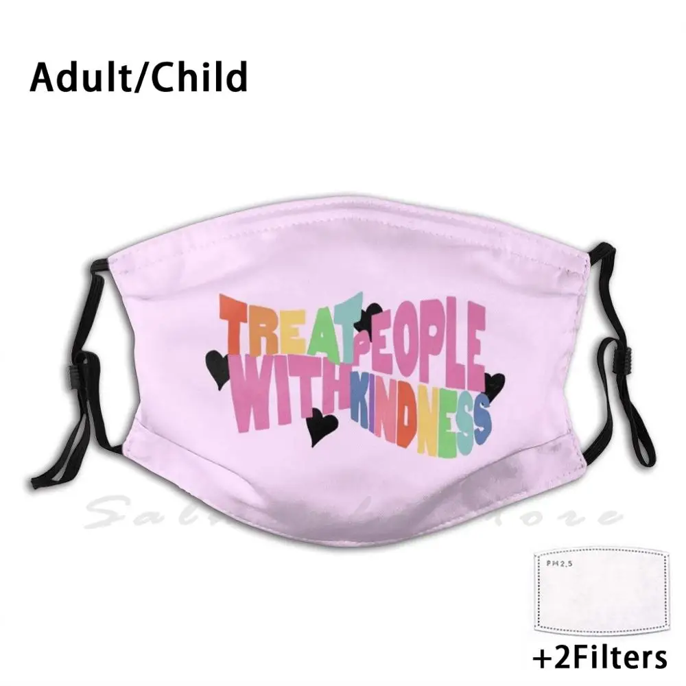 Tpwk розовая радуга для взрослых и детей пылезащитный фильтр Diy маска людей с