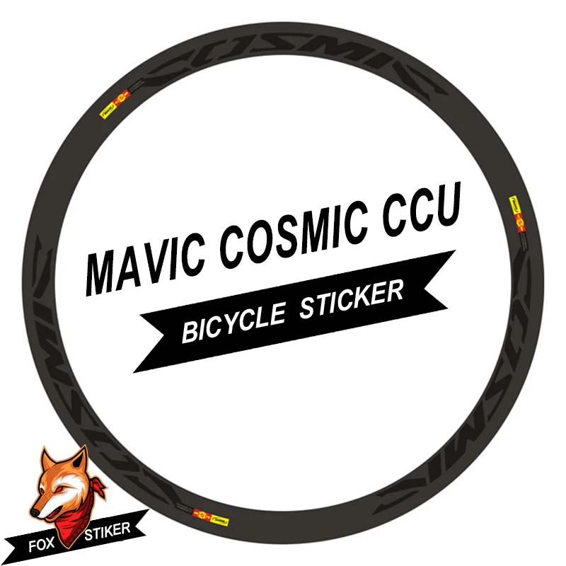 700C 38/40/50mmRim Wheel Sticker Cycle Reflective Road Bike Wheels Decal for MAVIC COSMICCU |