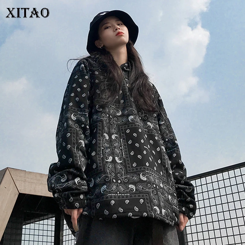 XITAO толстовки с принтом модные новинка 2019 зимние длинный рукав маленькие свежие