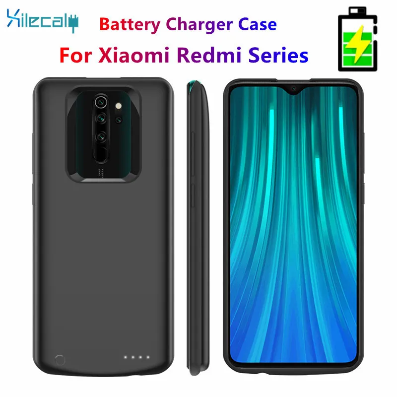 Чехол-аккумулятор для Xiaomi Redmi Note 8 Pro 9Pro 10X 9 K40 K30 6800 мАч | Мобильные телефоны и