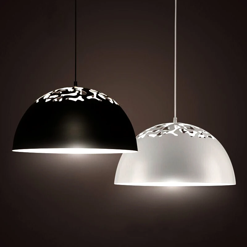 

Винтажный подвесной светильник в скандинавском стиле, пористый Лофт E27, светодиодный абажур из черного железа, лампа для бара, ресторана, ос...