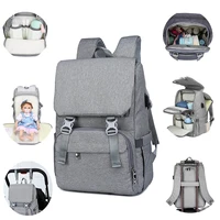 baby diaper bag with usb interface large waterproof nappy bag kits mummy maternity travel backpack nursing bag with hook