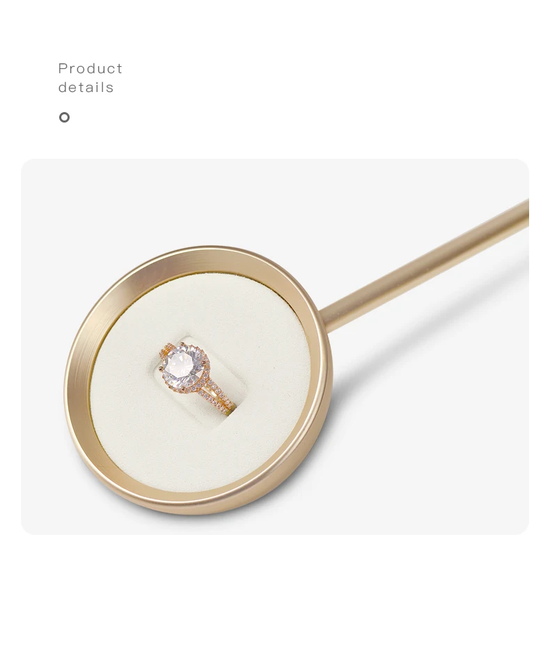 FANXI New White Jewelry Metal Earring Pendant Ring Arc-sharped Display Stand With Metal Base for Jewelry Shop jewelry stand