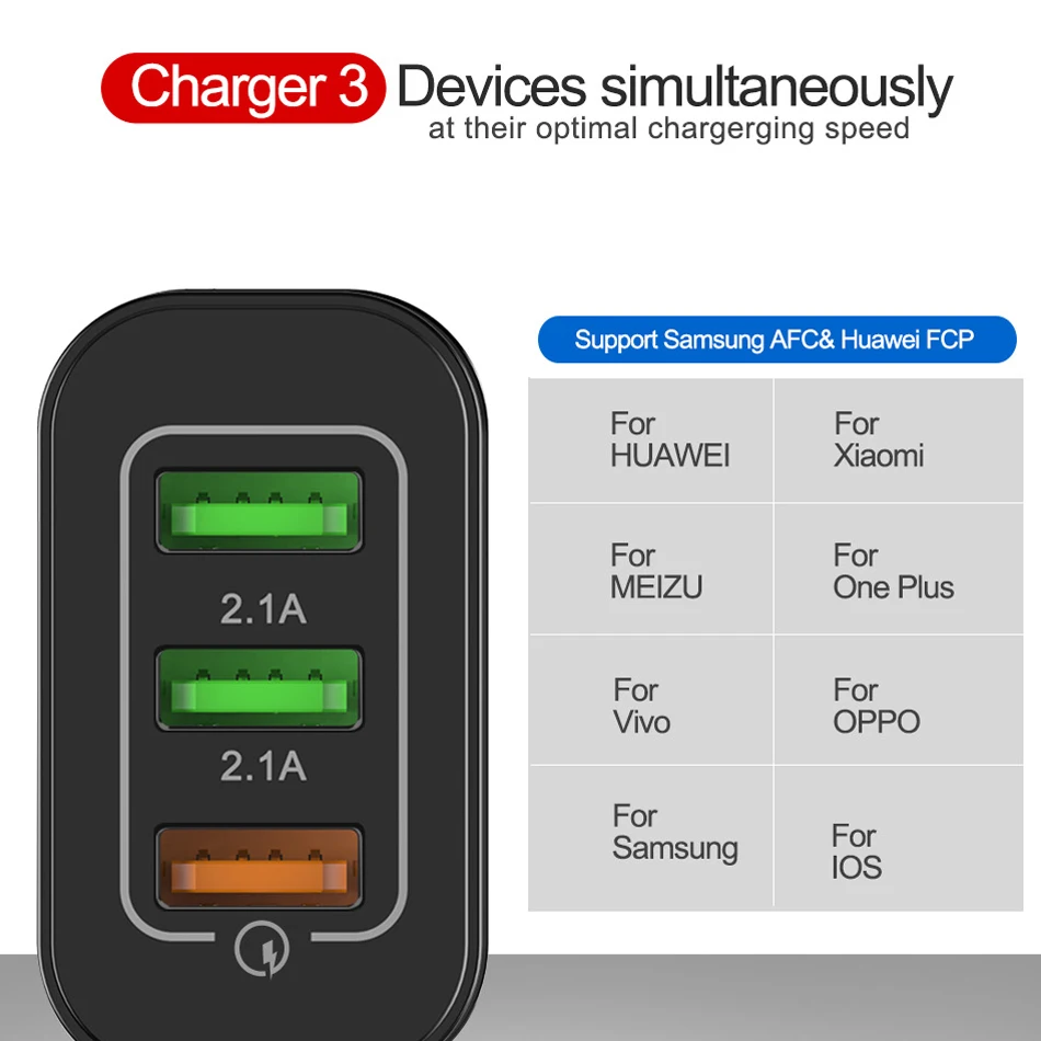 Быстрая зарядка QC 3 0 USB зарядное устройство для huawei mate 30 настенное мобильного