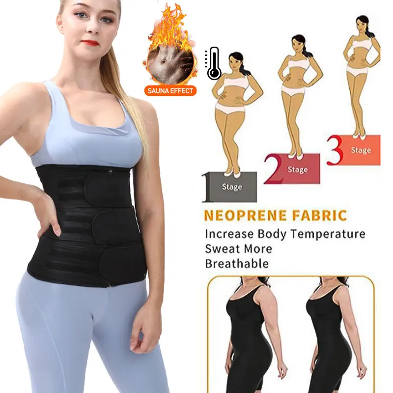 Для женщин для похудения талии тренер неопрена Body Shaper уменьшение живота жир