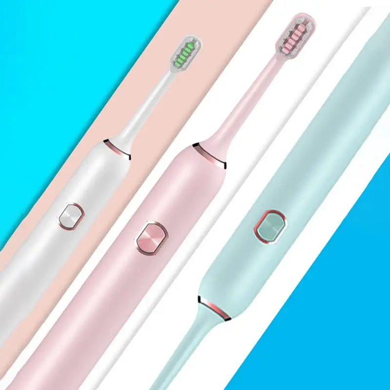 3 цвета электрическая зубная щетка Водонепроницаемая ультразвуковая