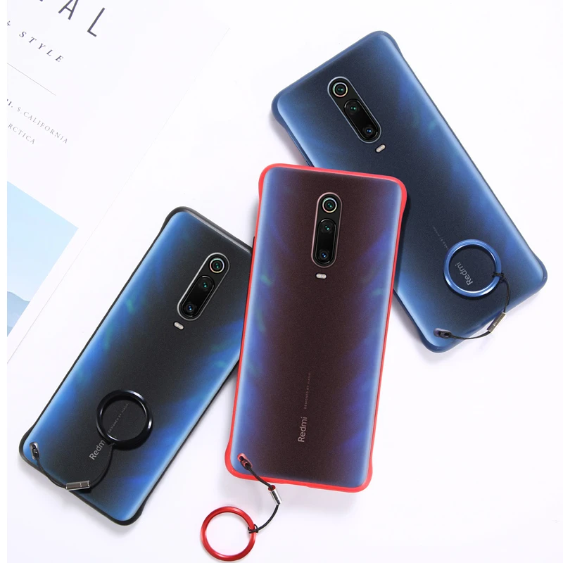 Матовый чехол без оправы для Xio mi Xiao mi Note 8 7 Pro Чехол для Xiaomi mi Note 10 mi 9 t Pro mi 9 t красный mi k20 Pro 7a 7 Чехол
