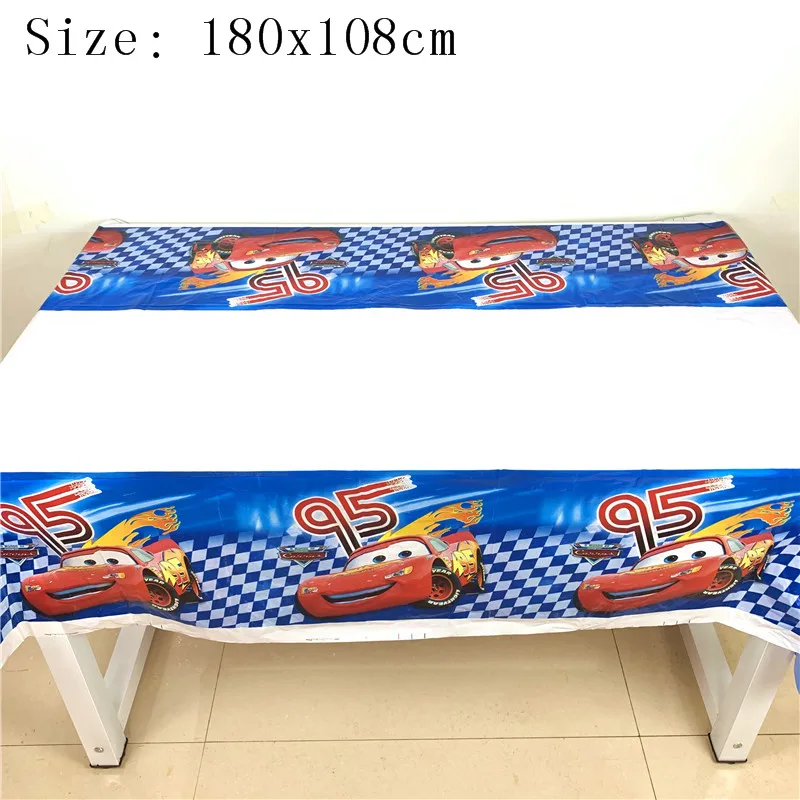 

Disney Cars Theme Plastic Tablecloth Light McQueen Paper Cup Plate Straw Napkin Baby Shower Kid Birthday Party Decoration Supply