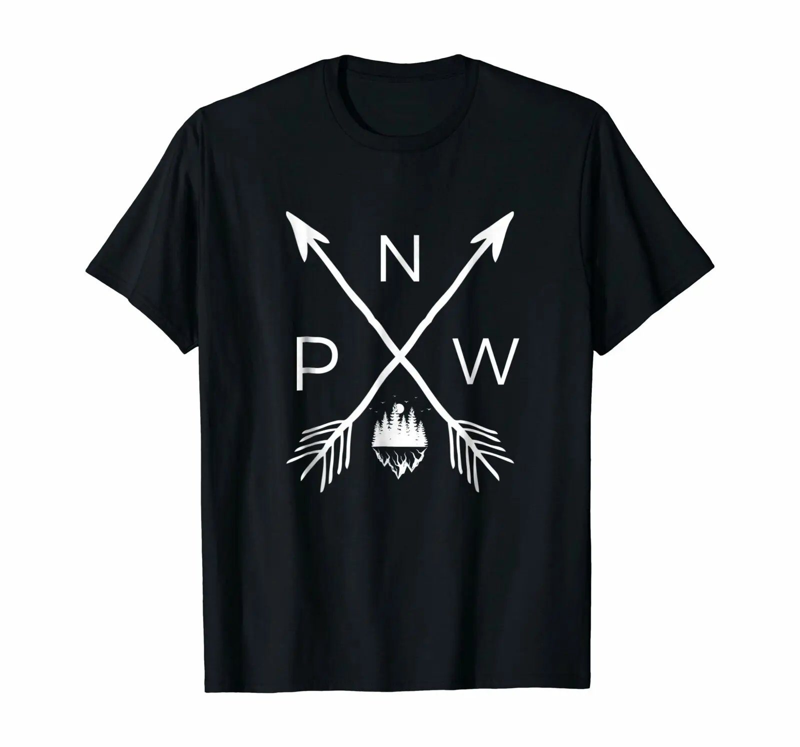 Тихоокеанский Northwest Футболка Прохладный Pnw рубашка для мужчин и женщин