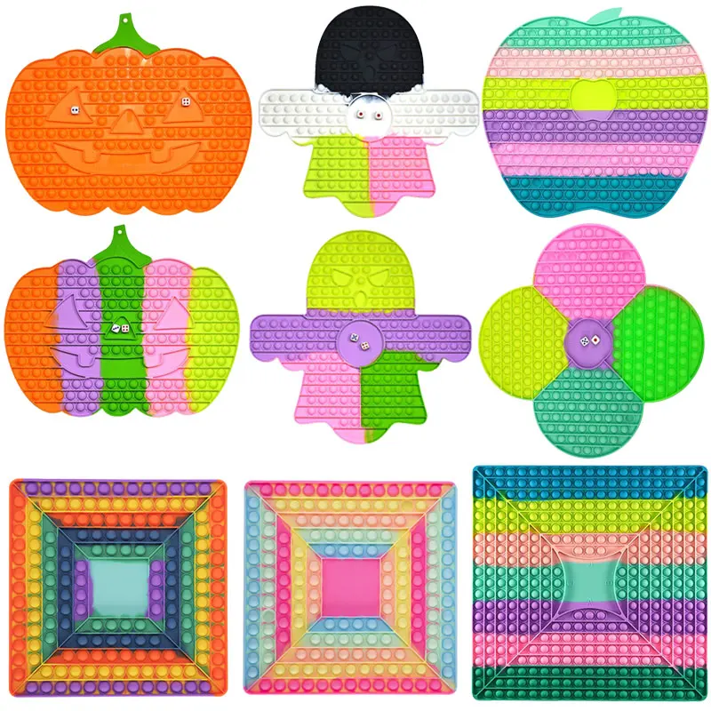 

2021 Chess Board Fidget Toys Push Bubble Sensory Toys Children Autism Antistress Toys Rainbow Parent-Child Time Interactive Toys