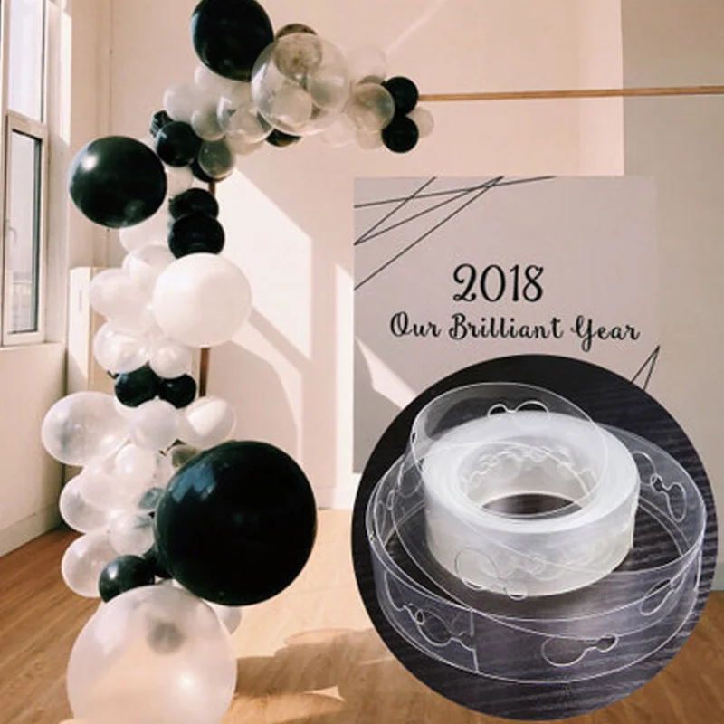 

Balloon Accessories 5M Balloon Chain Ribbon Dot Wedding Party Birthday Background Decoration Balloon Chain Arch Balloon Supplies