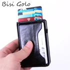 Новинка 2022, чехол, визитница, RFID, алюминиевый кошелек для карт, Модный чехол из искусственной кожи для кредитных карт, Чехол для карт безопасности