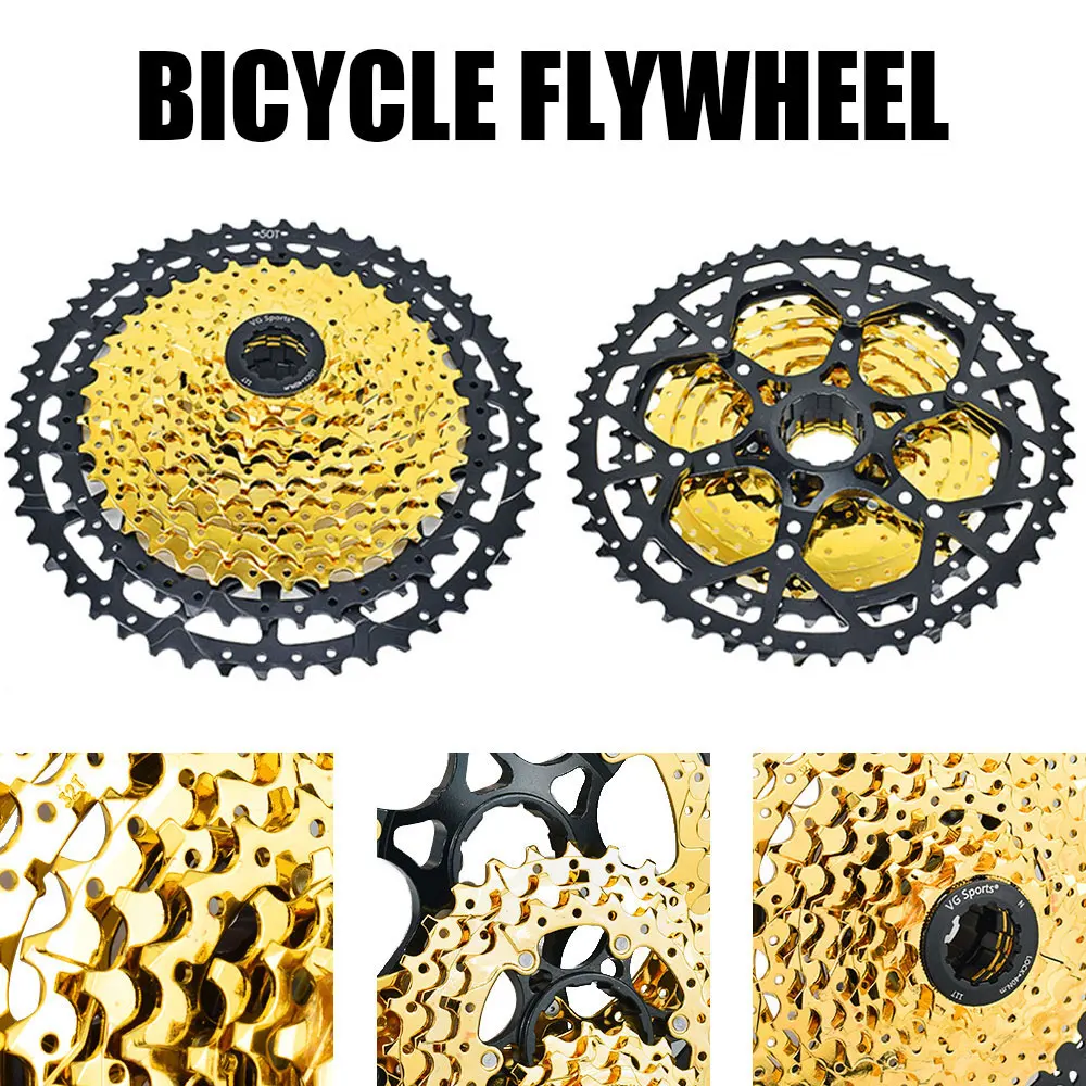 

VG SPORTS Bike Freewheel Aluminum Alloy 11 Speed Ultralight Bicycle Flywheel Cassette for MTB Road Cycling BMX Silver 11-40T
