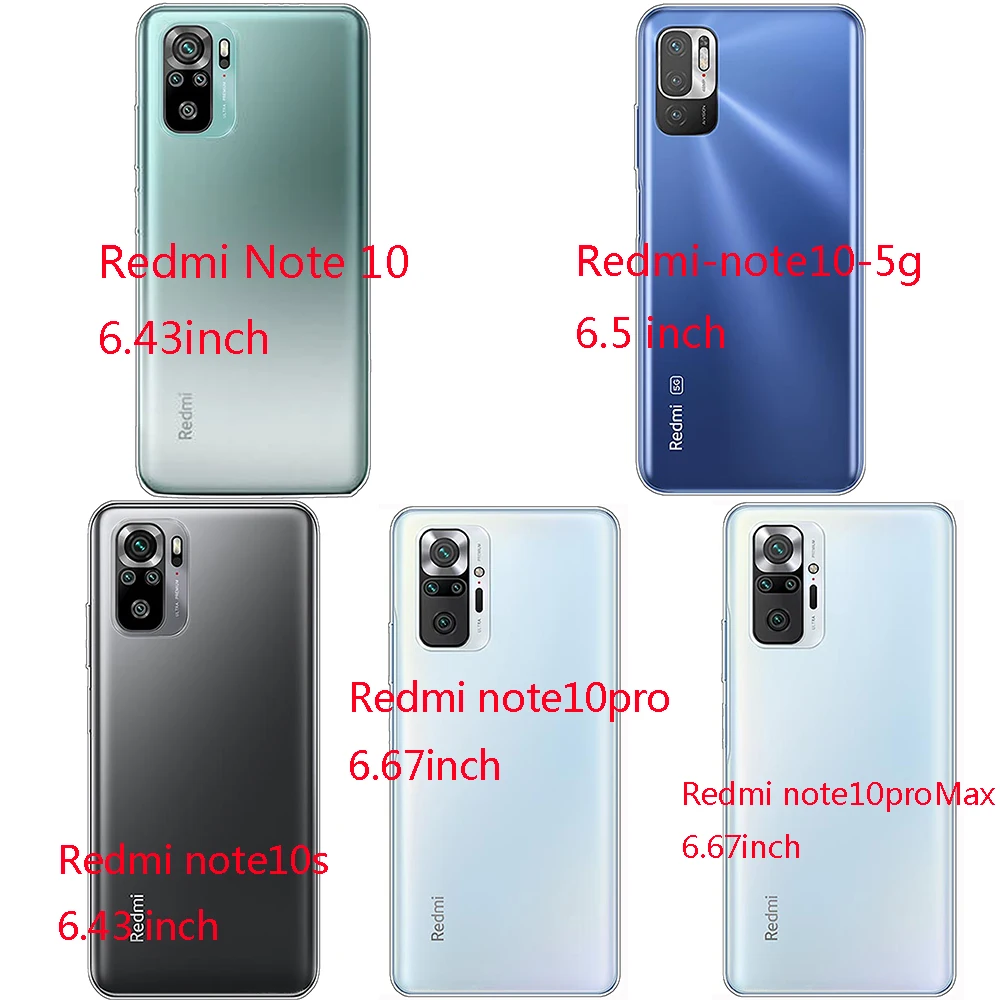 

Case for Redmi Note 10Pro Tpu Cute Rabbit Shell Clear Back Cover on Redmi Note 10S Soft Silicon Bumper 360 Full Protection Bag