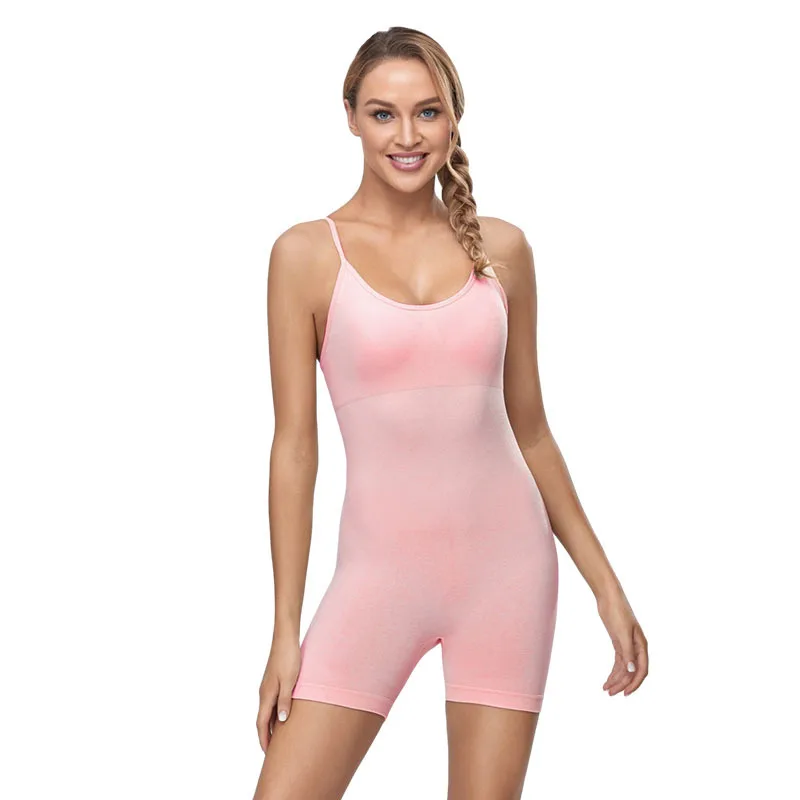 

Factory Direct Sales New European and American Training Fitness Seamless One-piece Yoga Suit Women
