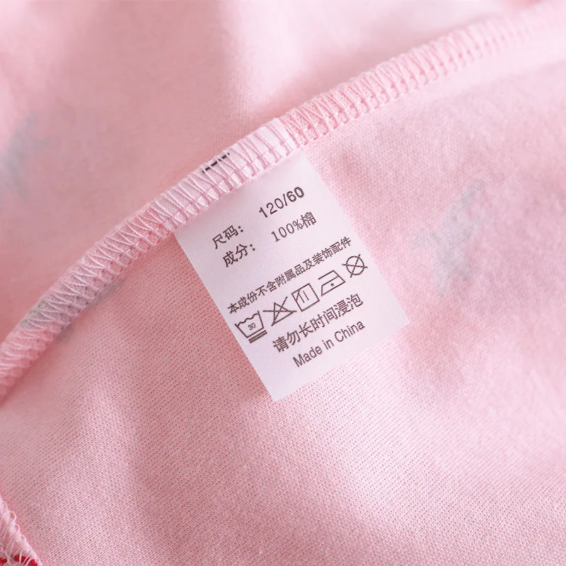 Высокое качество Весенние пижамы для девочек-подростков Одинаковые хлопковые