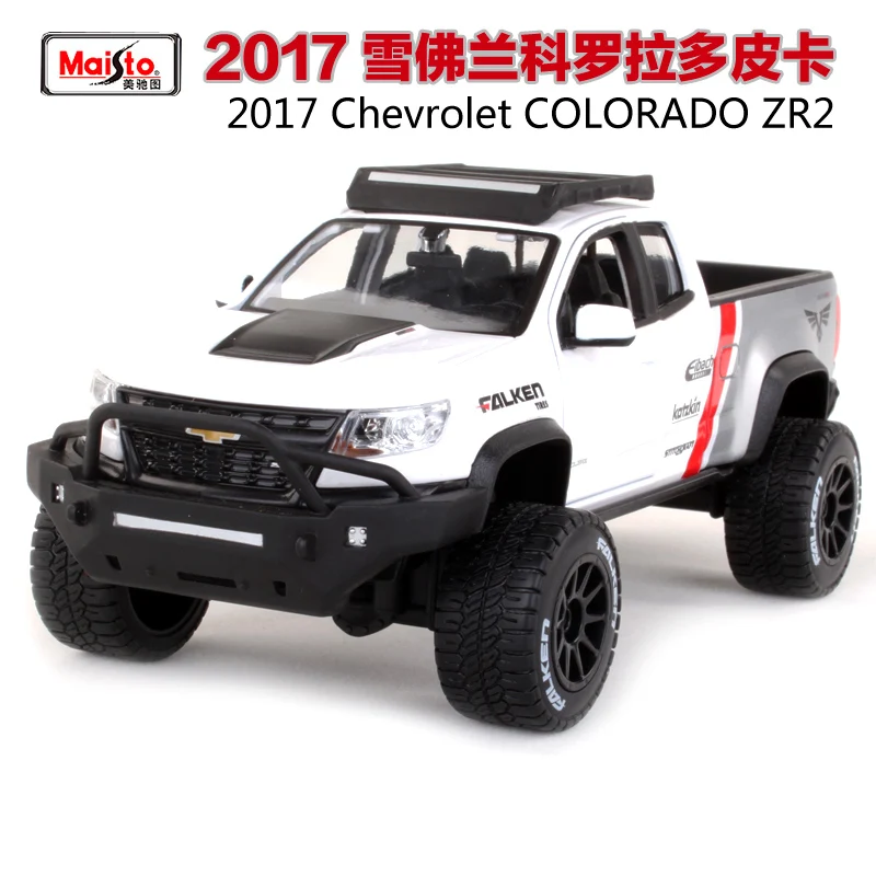 

Maisto 1:27 2017 Chevrdet Colorado ZR2 Pickup bigfoot Diecast Model Car Toy New In Box Free Shipping NEW ARRIVAL 31517