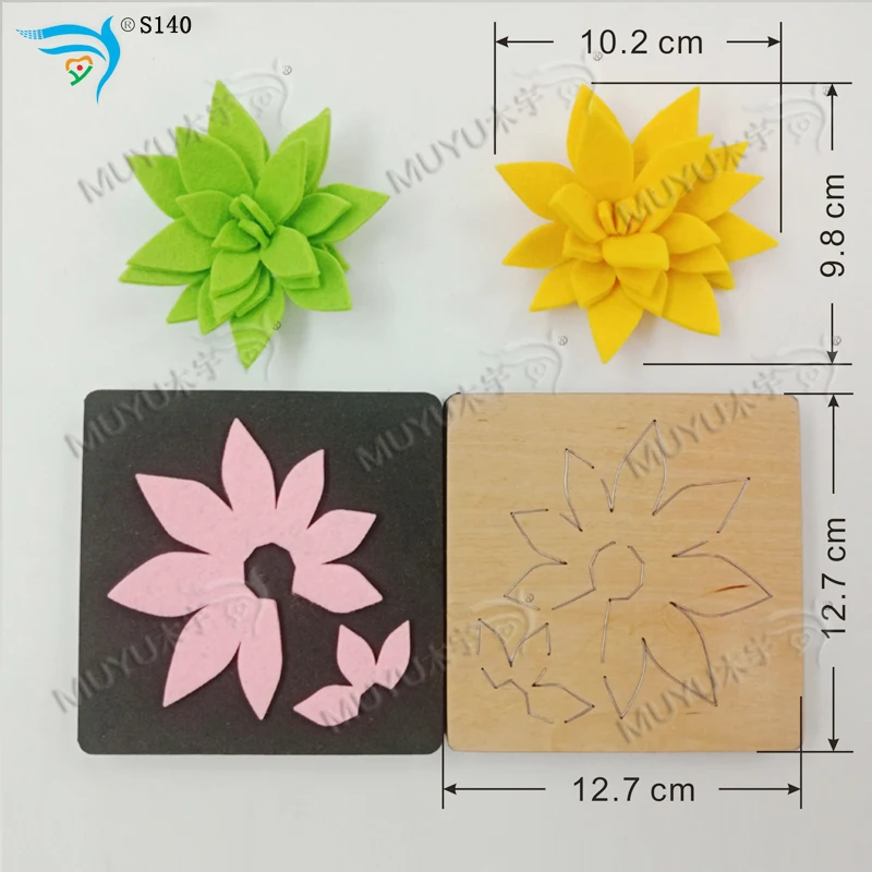 Складной цветочный DIY новая деревянная форма Вырубные штампы для скрапбукинга Толщина/15,8 мм/S140