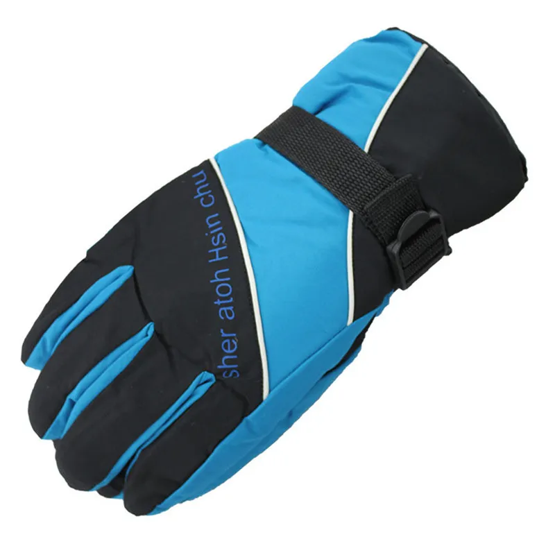 

CUHAKCI Men Esquiar Guantes Moto Gloves Winter Lycra Waterproof Multicolor Guantes Thermal Windproof Keep Warm Esquiar Ciclismo