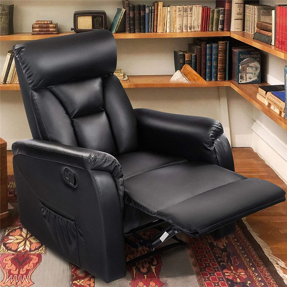 Из искусственной кожи с откидывающейся спинкой Тепла Массажная поддержка для