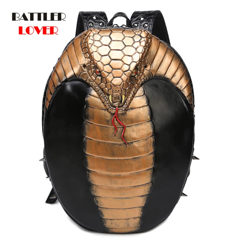 

Personalized 3D Snake Backpack For Women and Men High Quality Cool Cobra Backpacks Unisex Bagpack