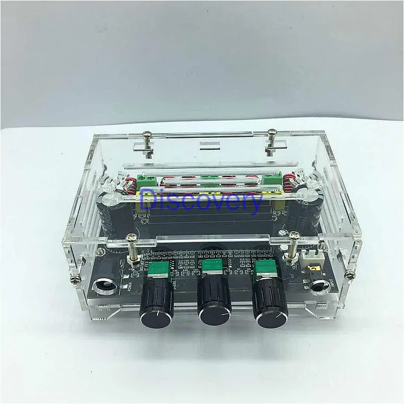 XH-M574 Crystal Shell High Power 2 1 Channel TPA3116D2 плата цифрового усилителя мощности 80 Вт + 100