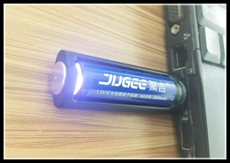 Перезаряжаемый литий-полимерный литий-ионный аккумулятор jugee 4pcs 1 5 v 3000mWh AA |