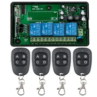 ac85v 250v 4ch 4 ch 4 channel 10a relay rf wireless remote control switch system 315 mhz 433 mhz transmitter and receiver