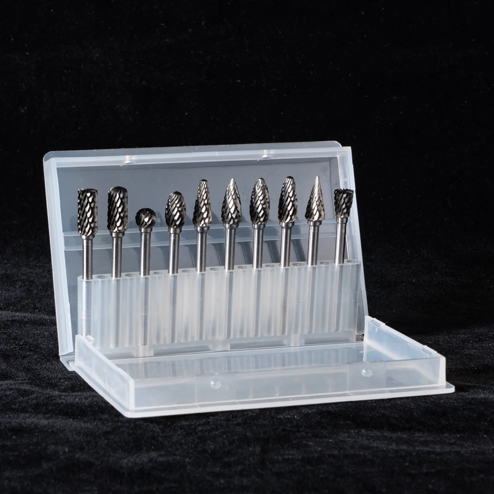 1pc 5/6mm tungsten steel grinding head carbide burrs mini drill diamond Burs Rotary Tool accessories Woodworking Milling Cut | Инструменты