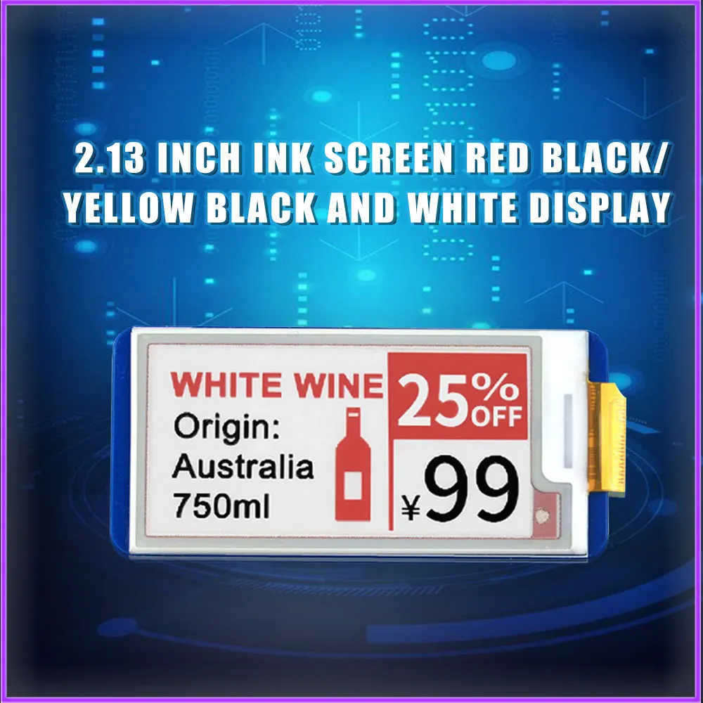 Raspberry Pi 4 B 2 13 дюйма E Ink экран дисплея e paper Hat для 4B/3B +/3B/Zero Jetson Nano Arduino STM32|Аксессуары