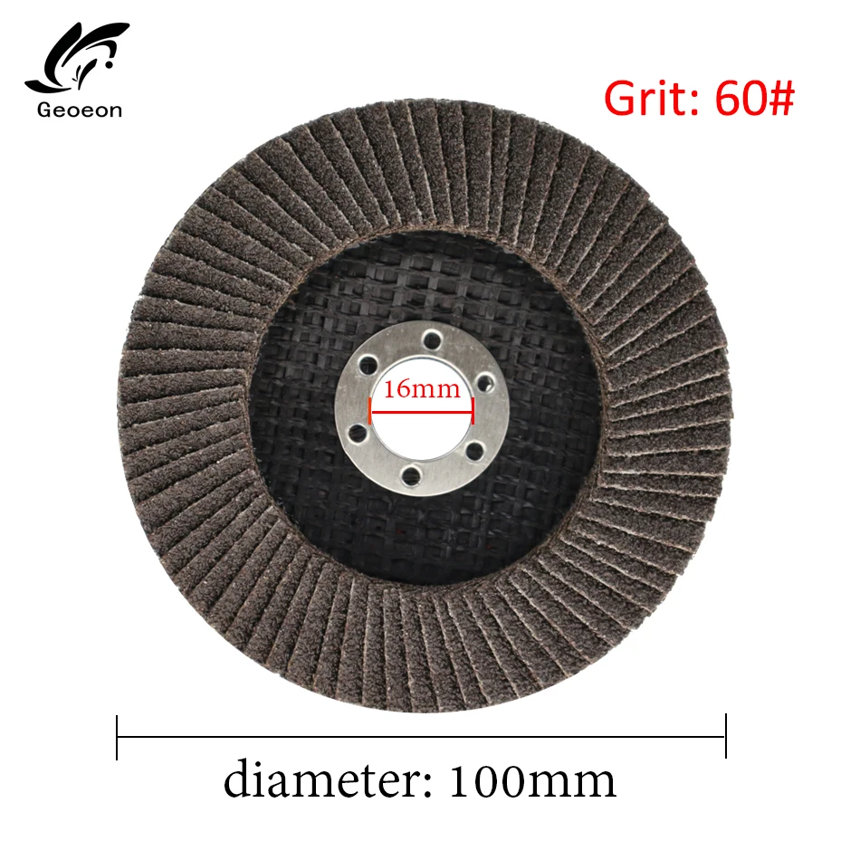 Geoeon 60/80 абразивные шлифовальные круги, заслонки, диски 100 мм, 12000 об/мин, угловая шлифовальная машина, шлифовальные диски, металл, пластик, дерево, абразивный инструмент A65